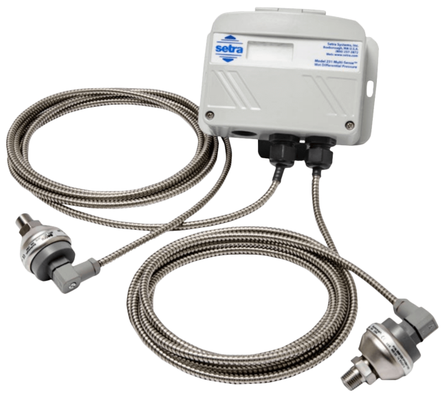 Setra Low Differential Pressure Transducer, Model 231RS